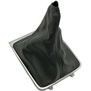 Chroom & Lederen Auto Shift Pookknop Hendel Gaitor Boot Cover Voor Vw Passat B6 Cc 3C R36 Tdi Tfsi tsi (2006)