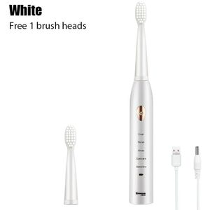 Ultra Sonic Sonic Elektrische Tandenborstel Oplaadbare Tand Borstels Wasbaar Elektronische Whitening Tanden Borstel Volwassen Timer Borstel
