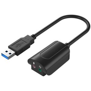 Usb 7.1 Externe Geluidskaart Stereo Microfoon Adapter Voor Desktop Computer Notebook Headset Drive-Gratis