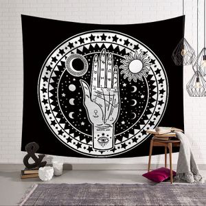 95x73cm Moderne Mode Wandtapijten Zon Maan Palm Boho Hippie Muur Opknoping Sprei Gooi Cover Mat Deken home Decoratie