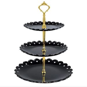 3 Tier Stand Drie-layer Fruitschaal Cake Stand Dessert Groente Opbergrek Thuis Keuken Tool