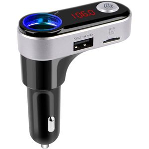 5V/2.1A Multifunctionele 4-In-1 Auto Bc Fm-zender Met Usb Flash Drives/Tf muziekspeler Usb Autolader