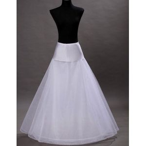 Bridal Slips Wedding Onderrok Wit Onderjurk Falda Brautpetticoat Lange Crinoline Sottoveste Een Lijn Petticoat Laag