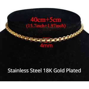 Punk Sleutelbeen Korte Choker Ketting Kraag Verklaring Hip Hop Gold Kleur Rvs 35 + 5Cm Hals Kettingen Voor mannen Vrouwen Sieraden