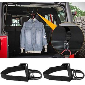 2Pcs Roll Bar Kleerhanger Kleding Haak Voor Jeep Wrangler Cj Yj Tj Lj Jk Jku Jl Jlu Jt sport Sahara Vrijheid Rubicon En Unlimite