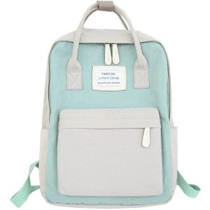 Vrouwen Canvas Rugzakken Snoep Kleur Waterdichte Schooltassen voor Tieners Meisjes Grote Leuke Laptop Rugzak Patchwork Kawaii Rugzak