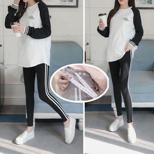 Kuulee Moederschap Sport Broek Elastische Taille Casual Gestreepte Broek Kleding Voor Zwangere Vrouwen Zwangerschap Broek