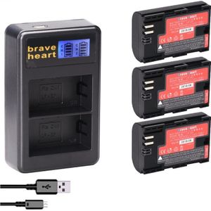 Bateria LP-E6 LP E6 LPE6N Camera batterij Japan Sanyo Cell + LED USB Dual Charger voor Canon EOS 5DS R 5D Mark II 5D 6D 7D 80D