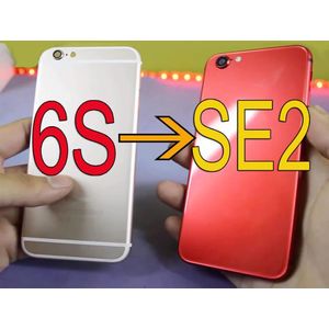 Originele Glas Body Terug Behuizing Voor Iphone 6S Zoals SE2 Rear Batterij Cover Case Voor Iphone 6S se Stijl Chassis
