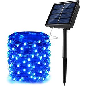 Zonne-energie String Fairy Lights 200 Led 8 Modi Waterdichte Twinkle Verlichting Indoor Outdoor Fairy Vuurvlieg Lights Auto Op/off