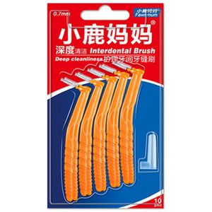 10 stuks L Vormige Rager 0.7 MM Denta Floss Interdentale Cleaners Orthodontische Draad Borstel Tandenborstel Oral Care Tandenstoker