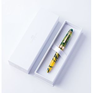 Kleurrijke Lorelei Hars Converter Vullen Vulpen Gouden Clip Fine Nib 0.5Mm Inkt Met Pennen Doos Kantoorbenodigdheden