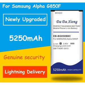 5250mAh EB-BG850BBC Li-Ion Telefoon Batterij voor Samsung Galaxy Alpha G850F G8508S G8509V G850 G8508 G850T G850V G850M