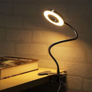 Led Bureaulamp Met Klem Dimbare Leeslamp Eye-Care Usb Tafellamp Led Bedlampje Baby Nachtlampje clip