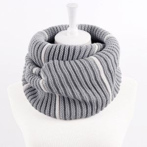Mode Gebreide Ring Sjaal Koreaanse Stijl Unisex Alle-Wedstrijd Herfst Winter Warm Patchwork 46*27Cm Handgemaakte 8 kleur Accessoires Sjaal