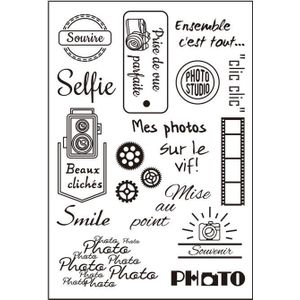 Franse Woorden Transparant Clear Siliconen Stempel/Zegel Voor Diy Scrapbooking/Fotoalbum Decoratieve Duidelijke Stempel A1683