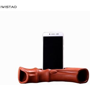 IWISTAO Lege Speaker Luidspreker Unplugged Paars Zand Keramische Smartphone Base Beugel