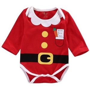 Kerst 0-18 m Leuke Kerstman Pasgeboren Kleding Baby Rompertjes Bib Katoenen Baby Jongen Meisje Kleding Set Jumpsuit outfit Pyjama Sets
