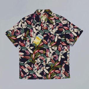 Bob Dong Bloemen Hawaiian Shirts Lichtgewicht Korte Mouw Aloha Mannen Party Camp Shirts