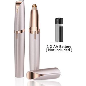 Wenkbrauw Epilator Pijnloos Precisie Wenkbrauw Trimmer Wenkbrauwen Facial Gezicht Scheermes Voor Vrouwen Facial Ontharing Met Led Licht