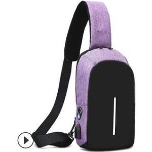 Multifunctionele USB Lader Anti-diefstal mini rugzak mannen Crossbody Tassen Borst Pakken Korte Trip Oxford Messengers schoudertas