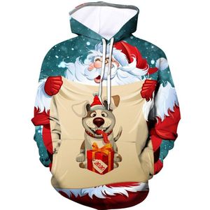 Mens Casual 3D Print Hooded Party Lange Mouwen Hoodie Blouse Sweatshirt jongens Tops Streetwear Harajuku sport Truien #1122