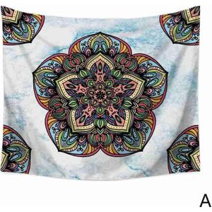 Mandala Bloem Polyester Vierkante Tapijt Muur Opknoping Boho Voor Thuis Yoga Decor Decoratie Muur Gooien Tapijt Mat Deken Bed V0C5