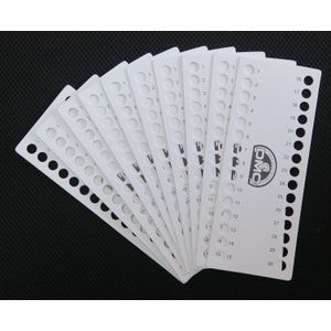 30 pcs 01 ~ 120 gaten floss organizer voor DMC draad pad blanco papier plaat vel x stiksels naaien DIY tool craft handwerken
