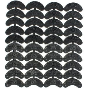 40Pcs 20-Paar Rubber Hak Savers Teen Platen Kranen Diy Schoen Reparatie Pads Maat: 56*24*3.1Mm