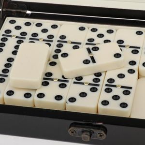 Retro Domino Set 28 Stuks Klassieke Grappig Tafel Game Met Houten Case Voor Jongens Meisjes Educatief Speelgoed 2-4 Spelers