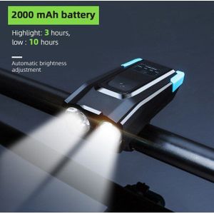 JOSHOCk 2000mAh 4000mAh Fietslicht Met Hoorn USB Oplaadbare 10000 Lumen LED Licht Voor Fiets Fietsen Voor Lamp