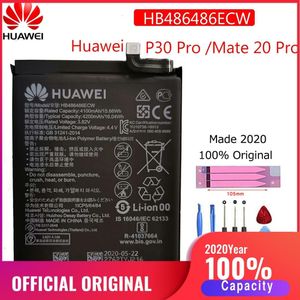 HB486486ECW 100% Originele Telefoon Batterij Voor Huawei P30 Pro Mate 20 Pro Echt 4200Mah Vervangende Batterijen Bateria Batary