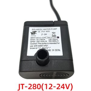 JT-280 JT-280A 12V 24V Dc 15W 650L/H Dompelpompen Enkele Zuig Motor Pomp Mini Elektrische Water pomp