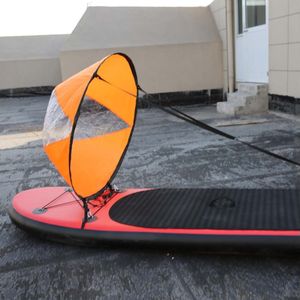 Opvouwbare Kajak Boot Wind Zeil Sup Paddle Board Boten Met Clear Window Uitgebreide Diameter 108Cm