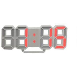 3D Led Digitale Klok Alarm Horloge Slaapkamer Bureau Kantoor Opknoping Wandklok Kalender Woondecoratie Kantoor Tafel Bureauklok