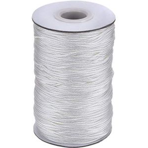 20M Schaduw Koord (Of Lift Cord) 1.8 Mm Roll Wit Gevlochten Lift Schaduw Koord Voor Aluminium Blind Schaduw, Tuinieren Plant En Ambachten