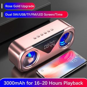Draagbare Luidsprekers Bluetooth Kolom Draadloze Bluetooth Speaker Krachtige Hoge Boombox Outdoor Bass Hifi Tf Fm Radio Met Led Licht