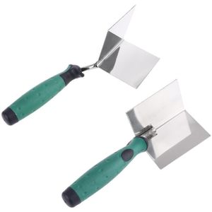 Gipsplaten Hoek Tool Buigt Voor 90 Graden Hoek Hoogwaardig Roestvrij Staal Sheetrock Hoek Troffel Ergonomische Grip