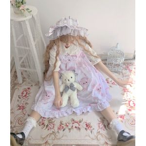 Lolita Jurk Baby Beer Melk Reflecterende Jsk Jurk Renaissance Gothic Lolita Tea Party Loli Prinses Jurk Lolita Blouse