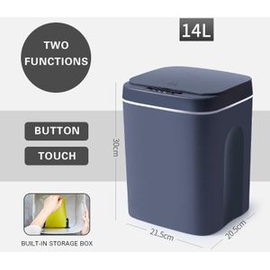 16L Intelligente Prullenbak Automatische Sensor Vuilnisbak Smart Sensor Elektrische Afvalbak Thuis Vuilnis Kan Voor Keuken Badkamer Vuilnis