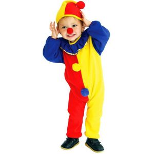 Halloween Cosplay Kostuum Kinderen Prestaties Kostuum Kleuterschool Maskerade Kostuum Rood En Geel Clown Kostuum