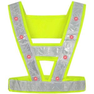 Led Reflecterende Vest Veiligheid Outdoor Running Hoge Zichtbaarheid Reflector Veiligheid Vest Voor Joggen Fietsen Wandelen Veiligheid Fietsen #40