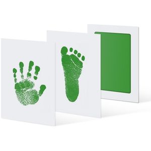 Schattige Veilig Niet Giftig Baby Diy Inktloze Handafdruk Footprint Kit Hand En Voet Stempelkussen Voor 0-6 Maanden pasgeboren Decoratie