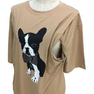 Leuke Cartoon Hond Patroon Borstvoeding T-shirt Moederschap Kleding Funnies Korte Mouw Zomer Tops Plus Size Zwangere Slijtage