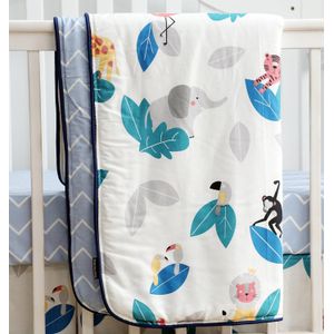 Sahaler Boho Baby Deken Pasgeboren Inbakeren Wrap Wieg Dekbed Dekbed 34*42 inch (Dierentuin)