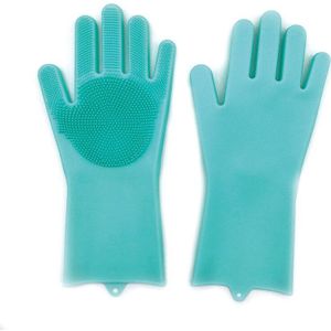 1 Paar Handschoenen Keuken Silicone Cleaning Handschoenen Magic Siliconen Schotel Wassen Handschoen Voor Huishoudelijke Scrubber Rubber Keuken Clean Tool