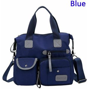 Womens Dames Multi-Pocket Waterdichte Reizen Messenger Cross Body Nylon Schoudertas Grote Capaciteit Tote Outdoor Camping Tassen