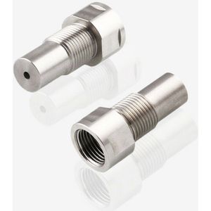 Rvs Zuurstof Sensor Verwijderen Fault Connector O2 Zuurstof Sensor Uitbreiding Spacer Voor Universele Auto