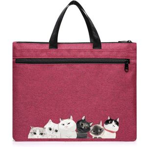 Koreaanse Stijl Draagbare Bestand Zak Multicolor Mode Creatieve Tote A4 Rits Mannen Vrouw Aktetas Document Zak Waterdichte Canvas Tas