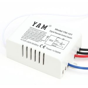 3 Port 220V Lamp Afstandsbediening Draadloze ON/OFF 220V Lamp Afstandsbediening Schakelaar Ontvanger Zender Voor gloeilamp Lamp